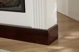 Corner Mantel Cabinet for Living Room or Bedroom with 23 inch Fireplace Insert Heater for the W2393P230132
