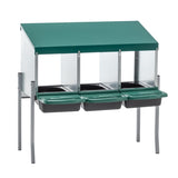 Nesting Boxes for Chickens, 3 Holes Chicken Nesting Boxes with Legs, Chicken Laying Box with Lid W1422P292940