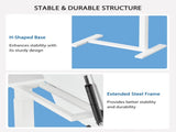 Adjustable Overbed Table with Wheels, Mobile Rolling Laptop Desk, Tilting Bedside Table for Laptop, 91817234