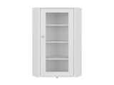 Ruffin Display Cabinet, 1 Door, 4 Shelves, White B097P474260