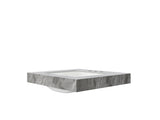 24" MURI Light Gray Sintered Stone Countertop and Undermount Ceramic Basin with Three Standard W2615P480138
