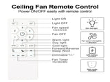 48" White Blades Lowe Profile Ceiling Fans with Light W1367134171
