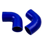 ZUN 2.5" Universal Aluminum Intercooler Turbo Piping Pipe Kit+ Silicone Hose + Clamps 19074328