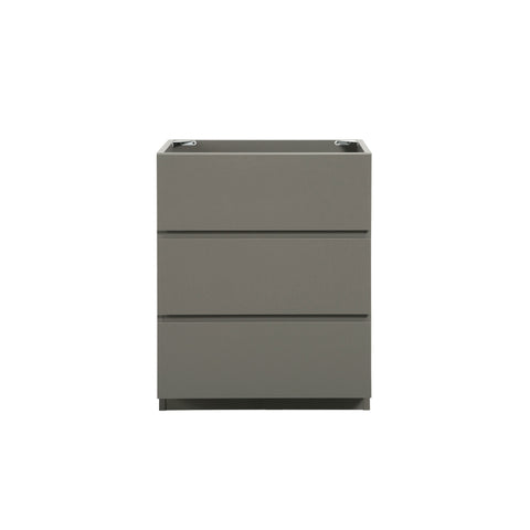 ZUN Alice-24F-102,Floor cabinet WITHOUT basin, Gray color, With three drawers, Pre-assembled W1865107750