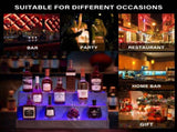 LED Lighted Liquor Bottle Display Shelf, 24 Inch Bar Display Shelf, DIY Illuminated Bottle Shelf 79052622
