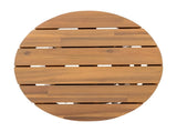 Outdoor Acacia Wood Patio Side Table, Round Coffee Table for Backyard, Lawn, Balcony,Light Teak N770P313252L