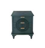 Hollow-Carved 3 Drawer Dresser Storage Chest with Metal Handles For Living Room Bedroom W688P145776