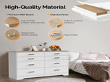 () Double-Row 8-Drawer Storage Cabinet Particleboard with Melamine-Coated 70962466