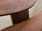 2-Piece Modern Irregular Shape Coffee Table Set for Living Room,Easy Assembly Nesting Coffee Tables, W2582P402268