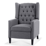 ZUN 27.16" Wide Manual Wing Chair Recliner W68062700