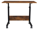 Rolling & Height adjustable P2 15MM Chipboard & Steel Side Table with Baffle 74177714