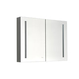 40 x 30 inch LED Lighted Bathroom Medicine Cabinet with Mirror, Sockets, Dimmable, Anti-Fog W2287P336340