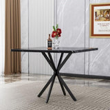 Square Table, Mid Century Modern Square Table for 4-6 Person, Coffee Table for Kitchen W578P242962