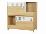 Modern 2 IN 1 Cat Furniture, Cat Litter Box Enclosure Side Table, Cat House with Storage, for 2 N752P394342N