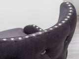 Lindale Contemporary Velvet Upholstered Nailhead Trim Accent Chair, Gray T2574P164505