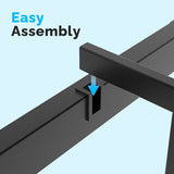 Black Twin Size Simple Basic Platform Metal Bed Frame - 12 Inch Bed Height 76913987