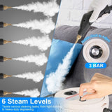 Handheld High Temperature Pressure Steam Cleaner - 2500W, 3 Bar Pressurized Steam, 6 Steam Settings, 98530146