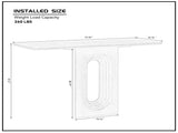 Length 47.24 Inch Entryway Table for Living Room,Narrow Console Table with Unique Loopback Design, W2582P360922