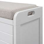 ZUN TREXM Storage Bench with Removable Basket and 2 Drawers, Fully Assembled Shoe Bench with Removable WF199578AAK