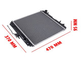 Radiator K2110-85010 K211085010 Replacement for Kubota G2160 G2160AU G2160-DS GR2100 GR2110 GR2120 90849440