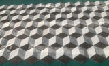Hexagon Water-jet,White Gray Black 3 color, natural, for floor and wall,polished W1696P262340