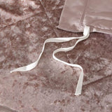 Full/Queen Velvet Duvet Cover Set with Throw Pillow B03596047