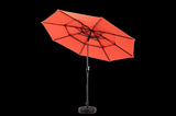 14.8 Ft Double Sided Outdoor Umbrella Rectangular Large with Crank W640P234556