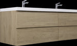 ZUN 72" Floating Bathroom Vanity with Sink, Modern Wall-Mounted Bathroom Storage Vanity Cabinet with Two W1573P152708