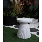 Decorative Garden End, 18.1" H Modern Heavy Duty Patio Sturdy Faux Terrazzo Accent Side W2734P194120