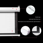 ZUN 100 INCH 4:3 Manual Projector Screen Matte White 65870669