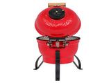 13in Round Ceramic Charcoal Grill Orange 27583157