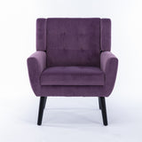 Modern Soft Velvet Material Ergonomics Accent Chair Living Room Chair Bedroom Chair Home Chair With W676P313949