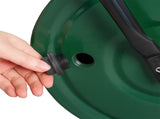 24in Heavy Duty Steel Lawn Roller, Garden Roller Can Be Filled with Water or Sand, Hand Roller with 19956568