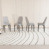 A set of 4 dining chair, modern style chair made of high-quality PU Leather fabric with thick soft 41930803