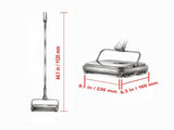 Manual Carpet Sweeper , Non-Electric Floor Sweeper with 300ml Dustbin & Comb 82767741