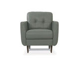 Radwan Pesto Green Leather Chair B2726P496931