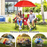 ZUN Outdoor camping chair with umbrella 10965306