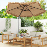 9.5ft Tropical-Style Outdoor Umbrella - 2-Tier Vented, Sun Protection, 36172303