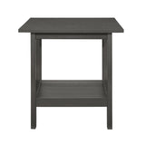 Classic Style Coffee Table and Two End Table Set Antique Gray Finish 3pc Occasional Table Set Wooden B011P175443