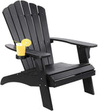Polystyrene Adirondack Chair - Black MBM-PKD02-BK