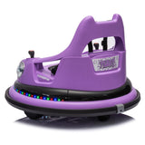 ZUN 12V ride on bumper car for kids,electric car for kids,1.5-5 Years Old,W/Remote Control, LED Lights, W1396132723