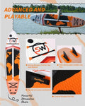 ZUN Inflatable Stand Up Paddle Board 11'x34"x6" With Accessories W1440P192393