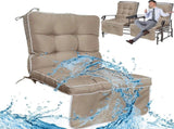 Outdoor High-Back Chair Cushions, One-Piece Hinged and Back Design, Fade-Resistant & Waterproof 50023565