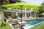 ZUN 10 x 6.5t Rectangular Patio Solar LED Lighted Outdoor Umbrellas with Crank and Push Button Tilt for 46880173