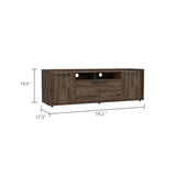 ZUN Novel TV Stand For TV´s up 60", Double Door Cabinet, One Flexible Cabinet B128P148764