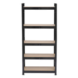 45 x 90 x 180cm 5 Tiers Powder Coated Storage Rack Black 83280771