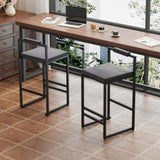 Bar Stools Upholstered Velvet Counter Height Barstools for Kitchen Island Set of 2 Modern Dining W1757P310421