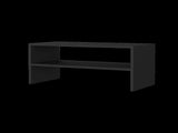 Norris shoe rack in melamine with 2 shelves,black B128P227631