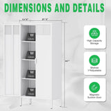The metal food storage cabinet, 61 inches high, is equipped with adjustable shelves and is suitable T3421P312416