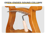 Panda 16-String Box Lyre Harp Natural Sapele Wood Finish 44308462